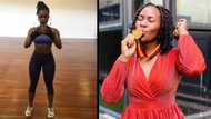 "Thick" lady drops glow up pics to show off weight gain, Mzansi fully approves