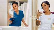 Gorgeous nurse has Mzansi men ready to be admitted into hospital after sharing photos of herself at work