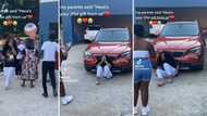 Parents gift daughter BMW car for 21st birthday, video of her breaking down in tears warms hearts
