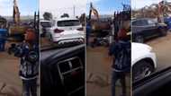 'Yoh': Viral video of luxury whips being crushed, Mzansi has chest pains