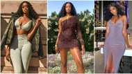 Pretty lady shows off gigantic height and fine legs while wearing short jeans; video causes stir