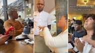 Friends wait anxiously as the waiter decides who will pay, South Africans find it too relatable