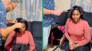 Woman shows mlungu husband's impressive braiding skills in TikTok video