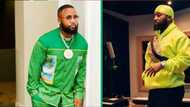 Cassper Nyovest celebrates a million views for the hit song '018' featuring rapper Maglera Doe Boy