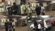 Lady embarrasses bae on campus after he refused to accept pregnancy