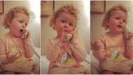 Little girl sends social media into a frenzy with fake phone conversation