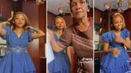 Mzansi laughs at TikTok video showing gogo trolling beautiful young woman’s dance: “Granny mara”