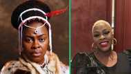 Thandeka Dawn King vs. Heavy storm: Actress stuns fans as she stands under the rain unfazed