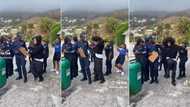 Man dances for SA police officers, their chil reaction on TikTok video with 11.9M views impresses the world, "More fun than Germany"