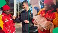 "You are a hero": Petrol attendant explains how he helped a pregnant woman give birth, SA moved