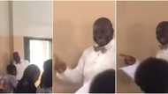 Positive energy as lecturer vibes to Rihanna song 'Work' in class and students sing along, many react