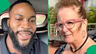 "Age is just a number": African man shows his American wife love, viral video sparks online debate
