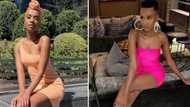 Zozibini Tunzi posts pic looking pretty in pink, peeps love the 'Barbie' look