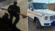 R1.9 million Mercedes G-wagon allegedly hijacked by fake cops in Gauteng: SA people shake their heads in shame