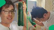 "Who lied to this innocent man?": SA in stitches as Jack Mabaso washes his hair with Sunlight Liquid