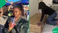 “This is nice": UK woman’s elegant white sofa from Shein impresses South Africans, shares video