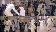 Man pulls off clothes during wedding ceremony, shows he means business as he dances with beautiful lady