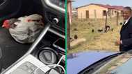 Doctor with BMW gives co-worker a lift in TikTok video, SA amused as kind act leads to a live chicken surprise