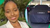 Young Mzansi woman stuns South Africa with her first luxury car in video