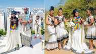 “Halala”: Stunning traditional wedding wows Mzansi, beautiful photos go viral