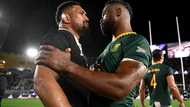 All Blacks vs Springboks: Savea and Kolisi share moment ahead of Greatest Rivalry