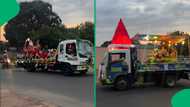 "This is so sweet": Christmas convoy in PTA warms hearts as emergency services spread festive cheer