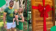 "What a gorgeous little family": Eben Etzebeth and wife bring festive glow to their home