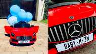 Mom celebrates adorable son's 1st birthday with new toy whip worth over R4k