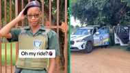 Crime prevention officer joins TikTok challenge, captures car she works in: "What you drive?"