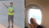 Fun viral video shows worker and passenger playing rock paper scissors