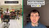 Man unveils top 4 cheapest grocery stores in SA, Mzansi debates video of supermarket prices