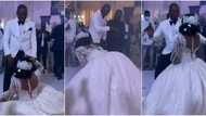 Bride “scatters” dance floor with amazing dancing skills as she twerks in big wedding gown, many react