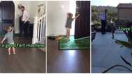 Clip of toddler running after dad to profess love has peeps reaching for tissues