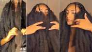 Woman's DIY goddess loc install gets 2.9M views, peeps floored by technique for knee-length hairstyle