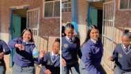 Schoolgirls conquer TikTok amapiano challenge, leave Mzansi amazed by their glitch moves