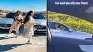 2 best friends with Mercs dance in TikTok video with their matching cars, Mzansi dubs them BFF goals