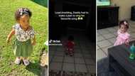 Dad sings 'Baby Shark' in video, has daughter dancing in the dark during loadshedding, smelts Mzansi hearts