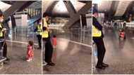 Sweet moment little kid 'asks' airport security for permission before rushing to give aunt goodbye hug