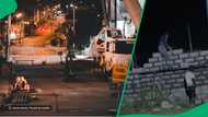 Construction workers building at night crack up South Africa in TikTok Video