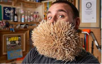 Man gets into Guinness World Records after weaving 3,500 toothpicks ...