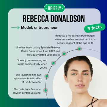 Who is Carlos Sainz's girlfriend? Meet Rebecca Donaldson - Briefly.co.za