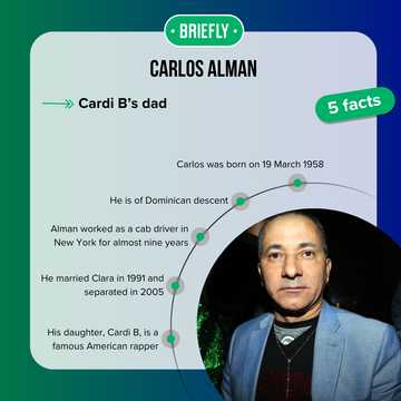 Who is Carlos Alman? Everything to know about Cardi B’s dad - Briefly.co.za