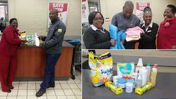 Staff donate baby clothes and supplies to desperate new father