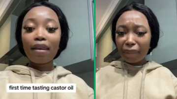 Woman drinks 3 spoons of castor oil for 1st time, TikTok video of taste test triggers Mzansi