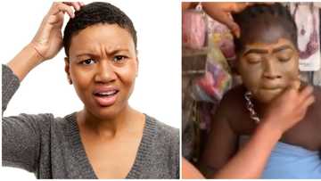 Makeup transformation: Beautician using bright foundation on dark skinned client sparks reactions