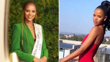 Ndavi Nokeri looking like a dream in princess-like blue dress has fans awestruck