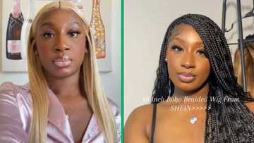 Shein unboxing: TikTok user wows internet with braided wig reveal in a viral video