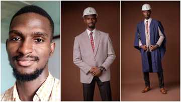 Young man bags 1st class in engineering, shares graduation photos