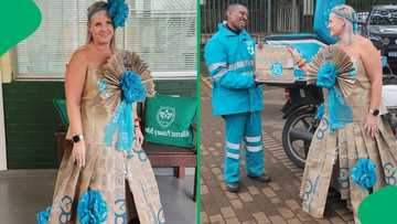 "Better and better": KZN teacher uses Checkers bags for gorgeous dress that has SA talking