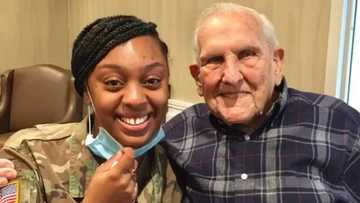 WWII veteran soldier meets lady who who wrote him thank you letter 12 years ago when she was 9